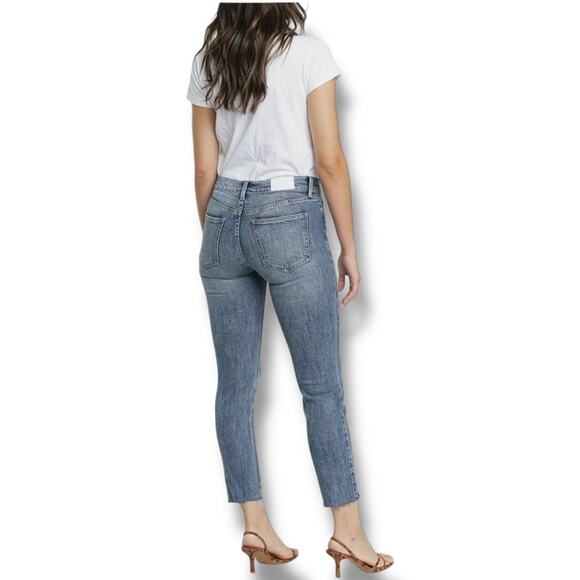 Pistola Munroe High Rise Cropped Cigarette Take a Walk Jeans Women's 30 Blue - Picture 2 of 10